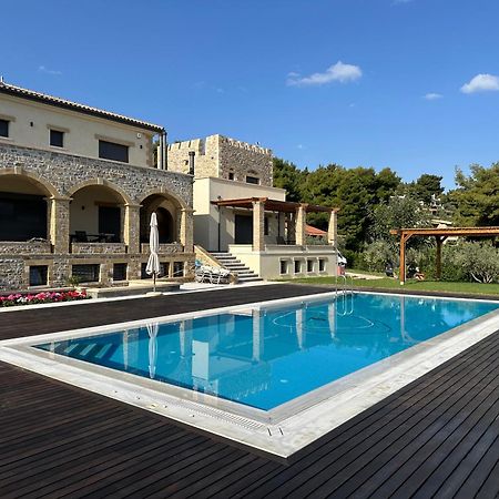 Villa Kalamos / Sea View And Pool Nearby Athens Екстер'єр фото