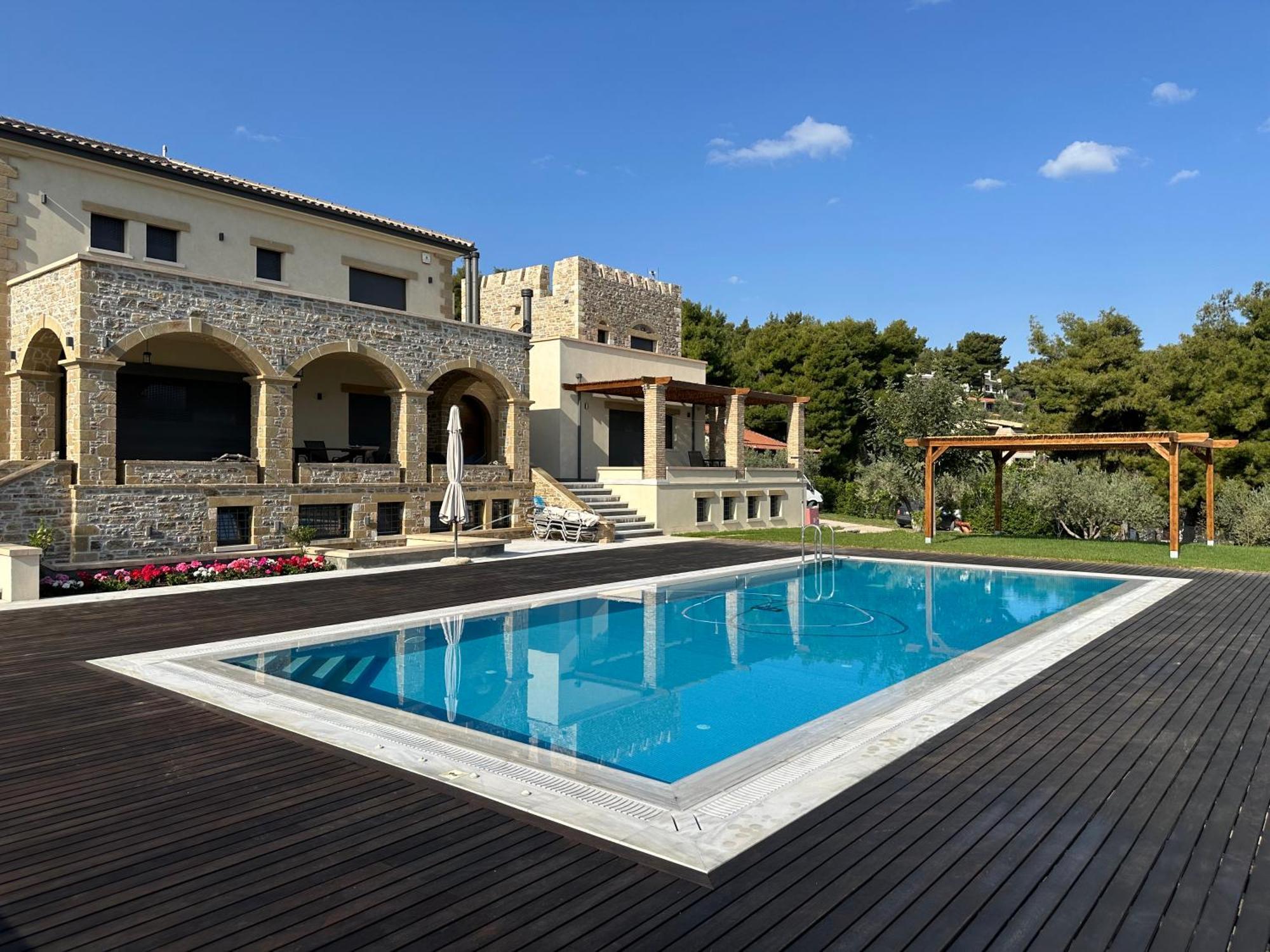 Villa Kalamos / Sea View And Pool Nearby Athens Екстер'єр фото