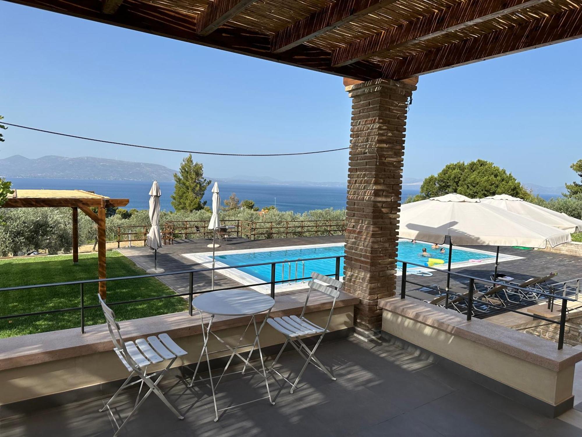 Villa Kalamos / Sea View And Pool Nearby Athens Екстер'єр фото